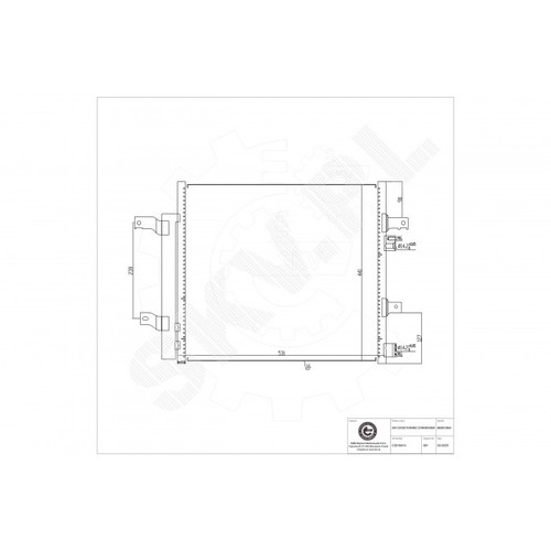 Air conditioning condenser for - air,