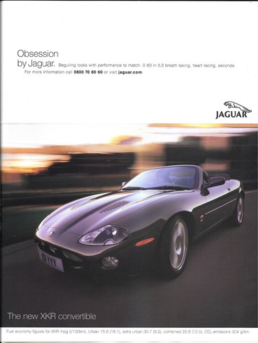 Jaguar xkr magazine print - xkr, ad