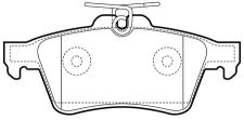 Rear brake pads - rear,