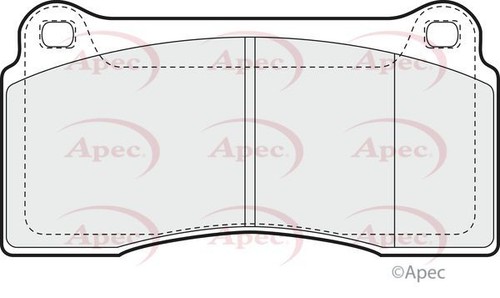Apec front brake pad set - apec,