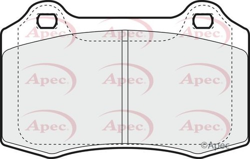 Apec rear brake pad - pad, set