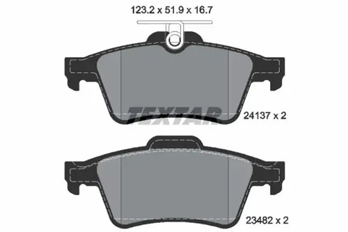 Brake pads 2413701 textar for - pads,