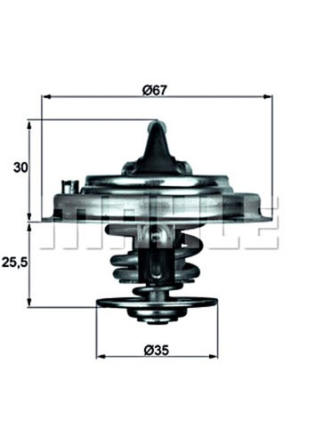 Engine thermostat mahle fits - mahle,