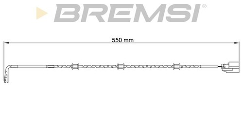 Front brake pad wear sensor - wear, to