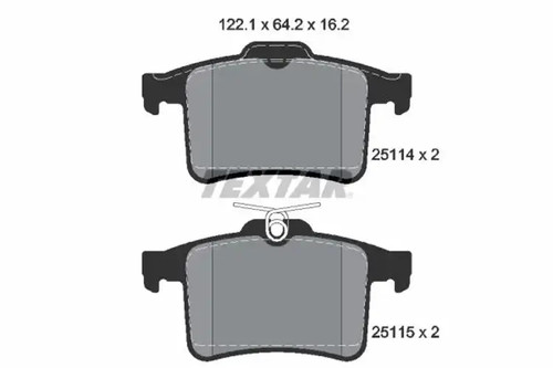 Brake pads 2511401 textar for - pads,